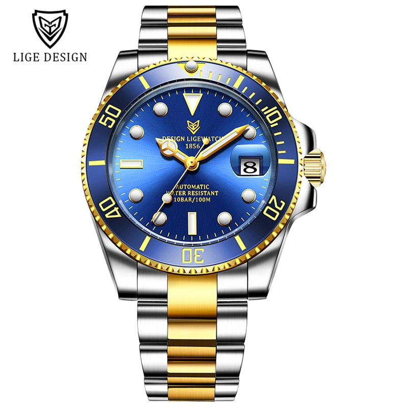 2023 LIGE Stainless Steel Watch
