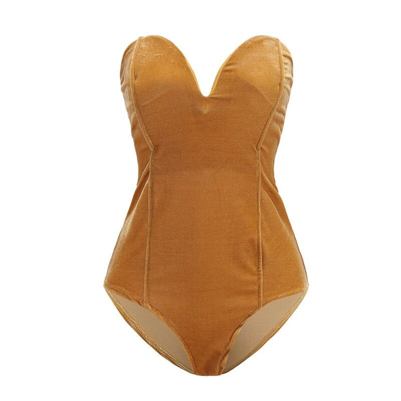 Velvet Lace Up Bodysuit