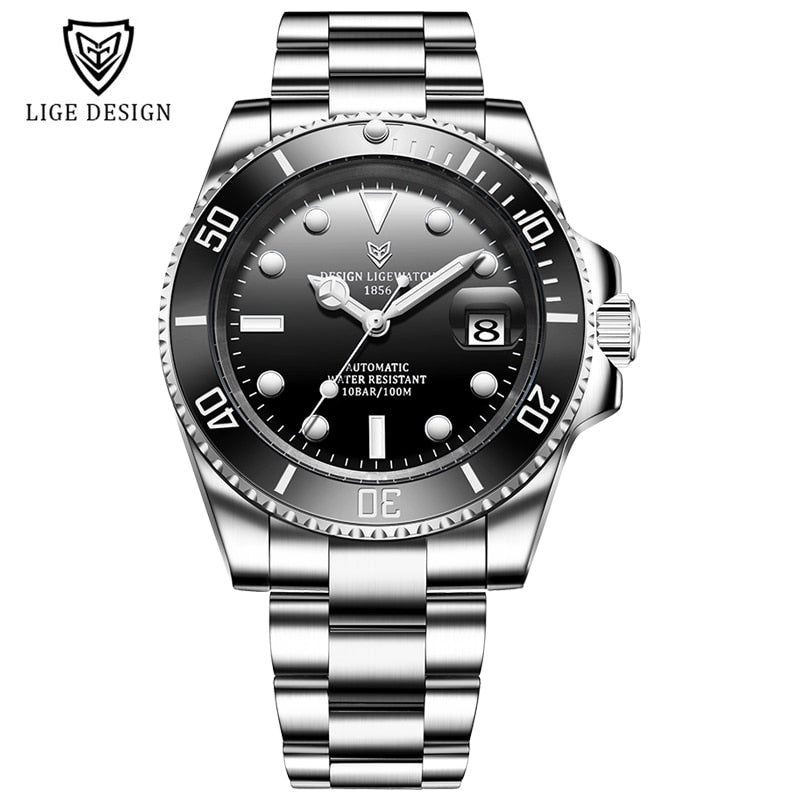 2023 LIGE Stainless Steel Watch