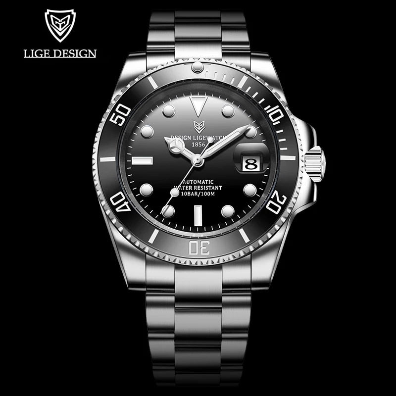 2023 LIGE Stainless Steel Watch