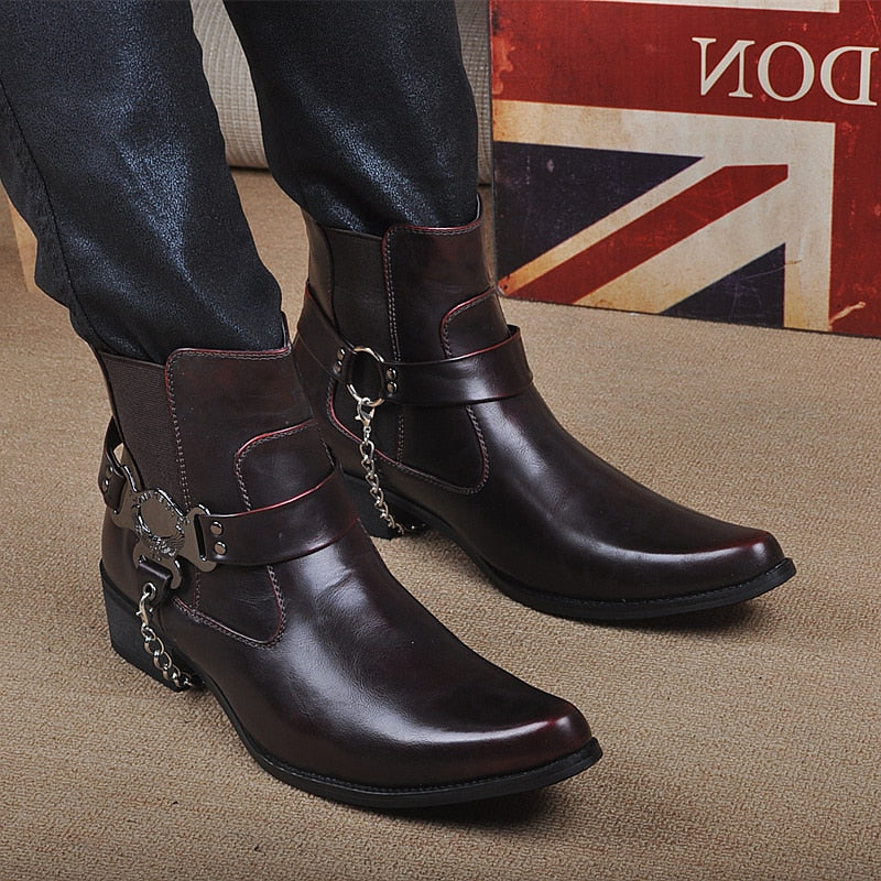 Italian Buckle Cowboy Boots