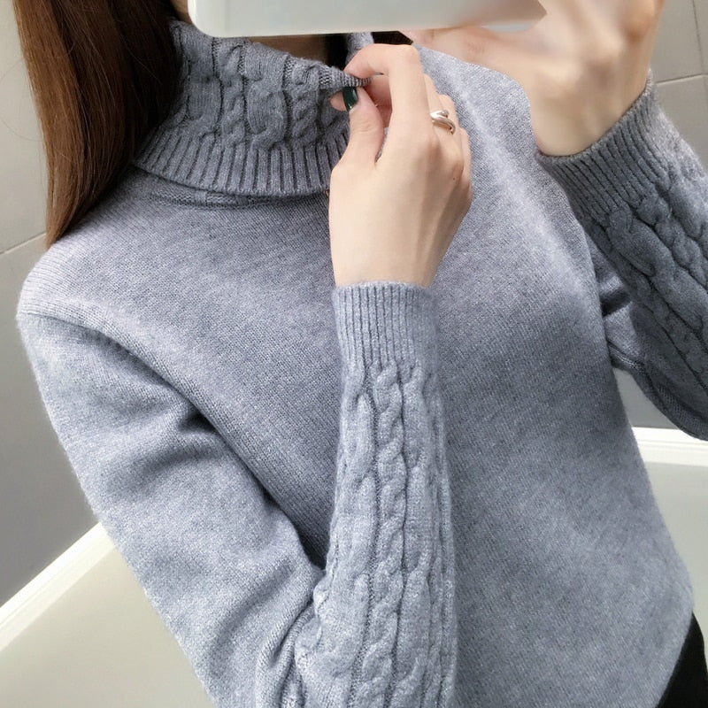 Woolen Turtleneck Pullover