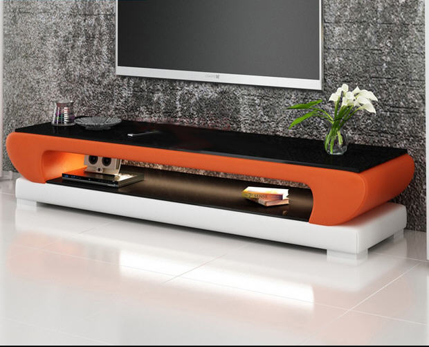 Modern Natural Glass TV Cabinet