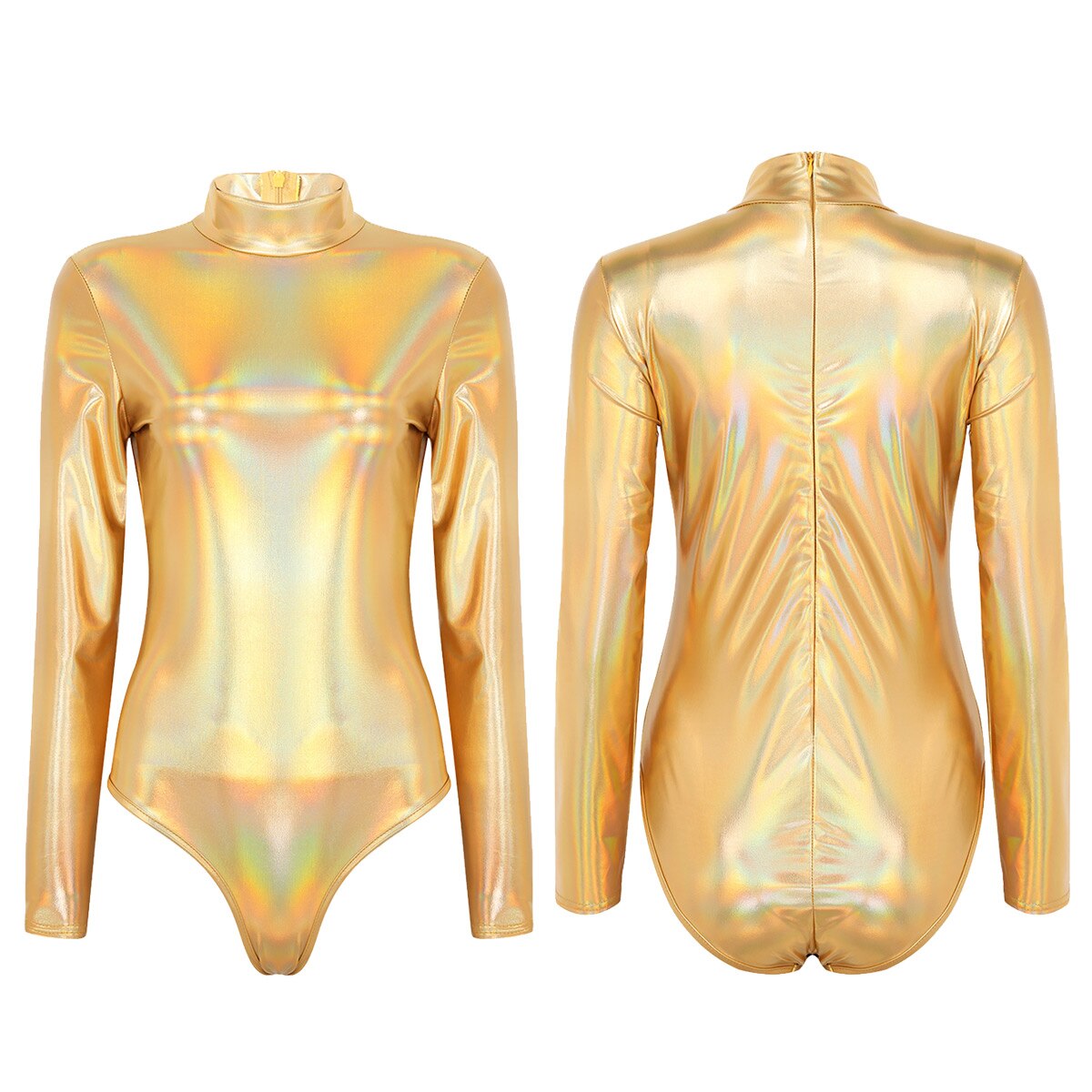 Chic Try Metallic Leotard