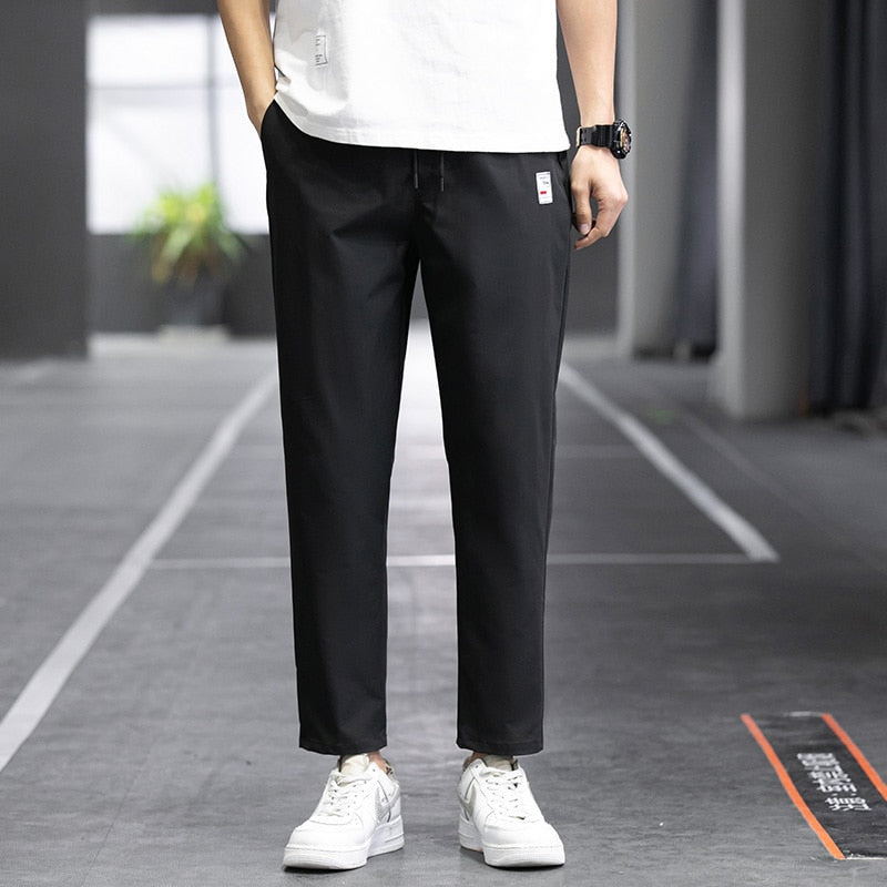 Straight-Cut Ankle Pants