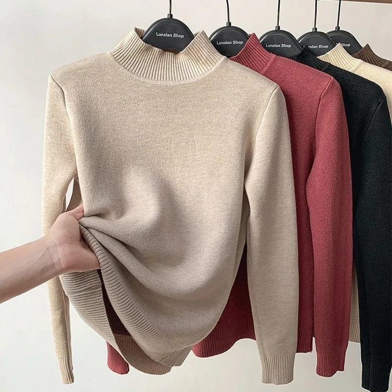 Cable Knit Turtleneck Sweater