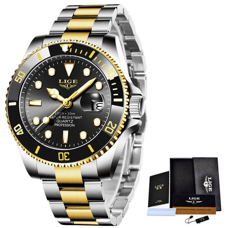 LIGE Luxury Diver's Watch