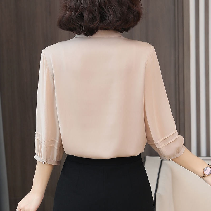 Half Lantern Sleeve Blouse