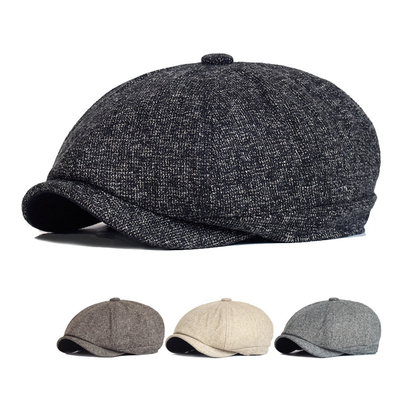 Thick Newsboy Flat Cap