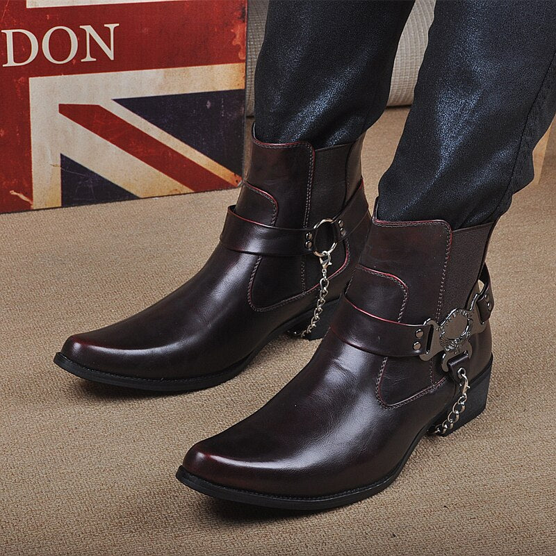 Italian Buckle Cowboy Boots