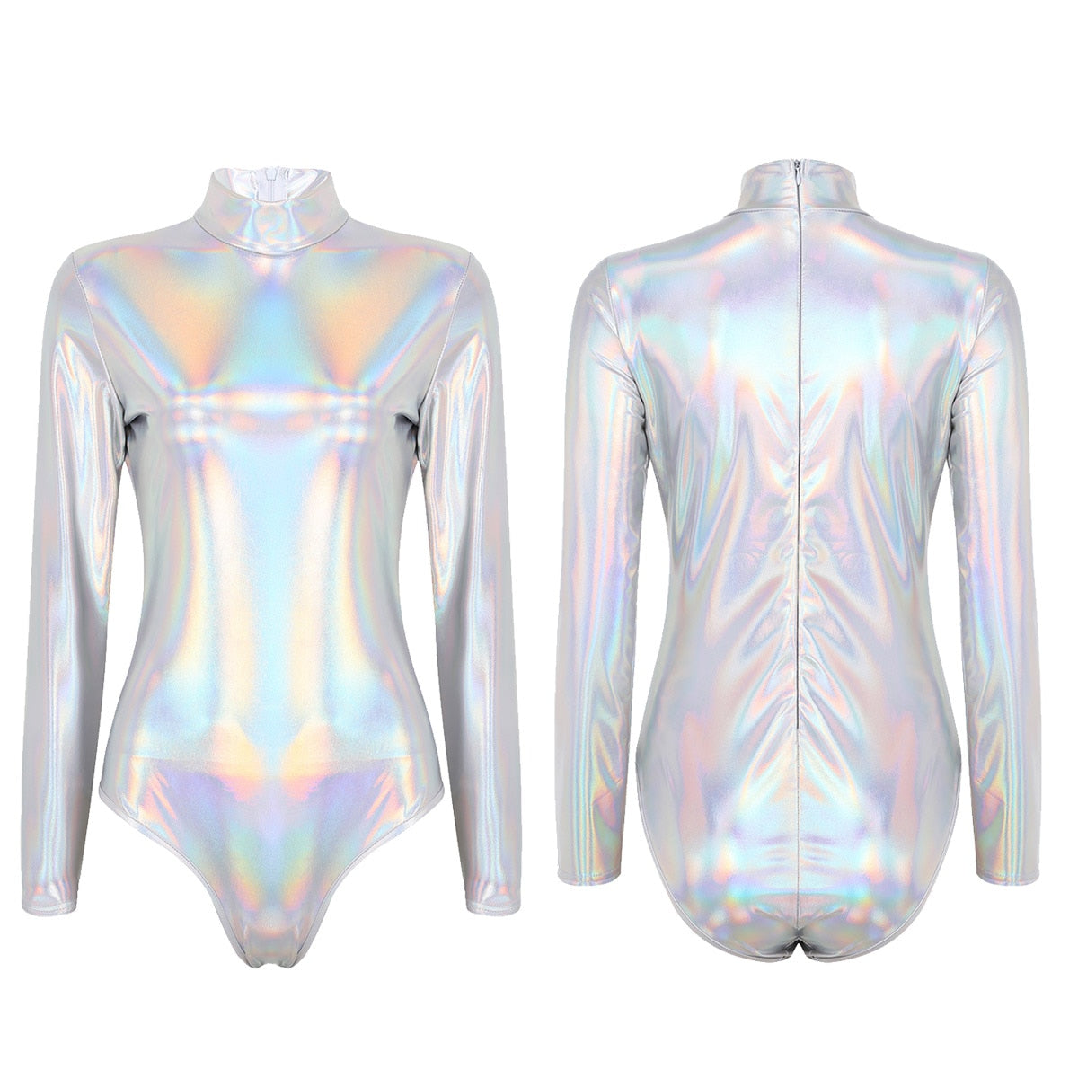 Chic Try Metallic Leotard