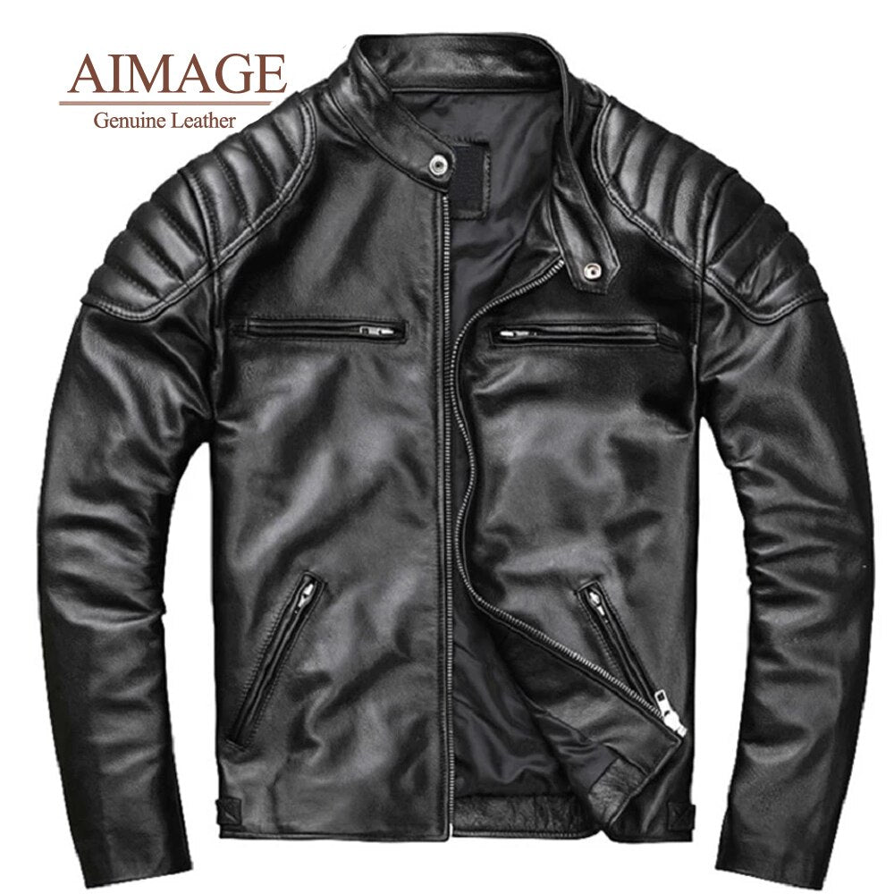 AIMAGE Leather Jacket