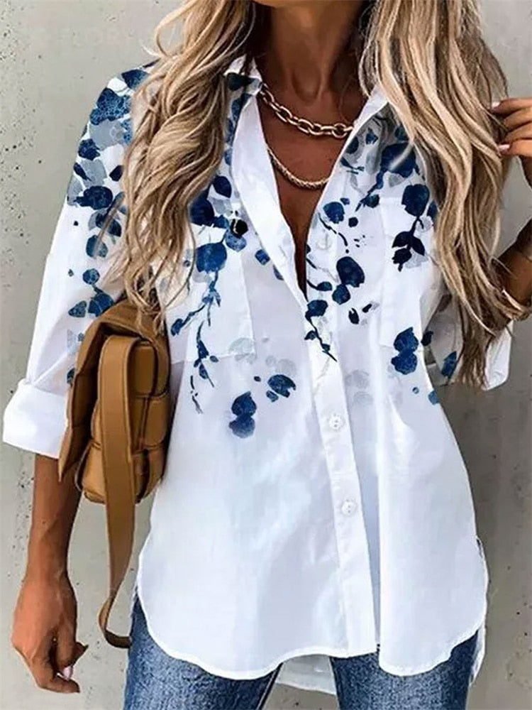 Printed Flower Top
