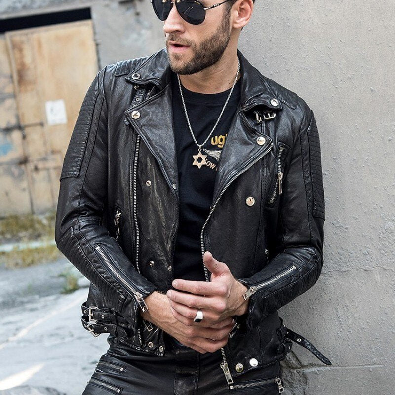 Luxury Slim Genuine Leather Jacket