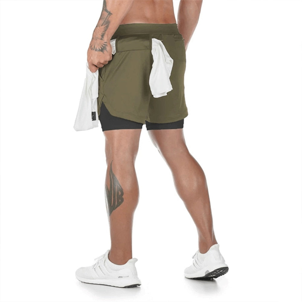 Double Deck Quick Dry Running Shorts