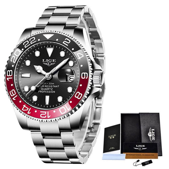 LIGE Luxury Diver's Watch