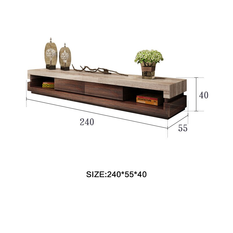 FUNROLUX Marble TV Cabinet
