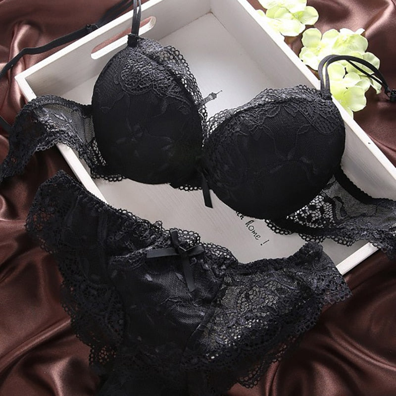 European Lace Bra Set