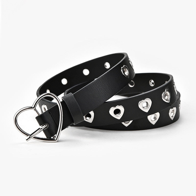 Leather Love Heart Belt