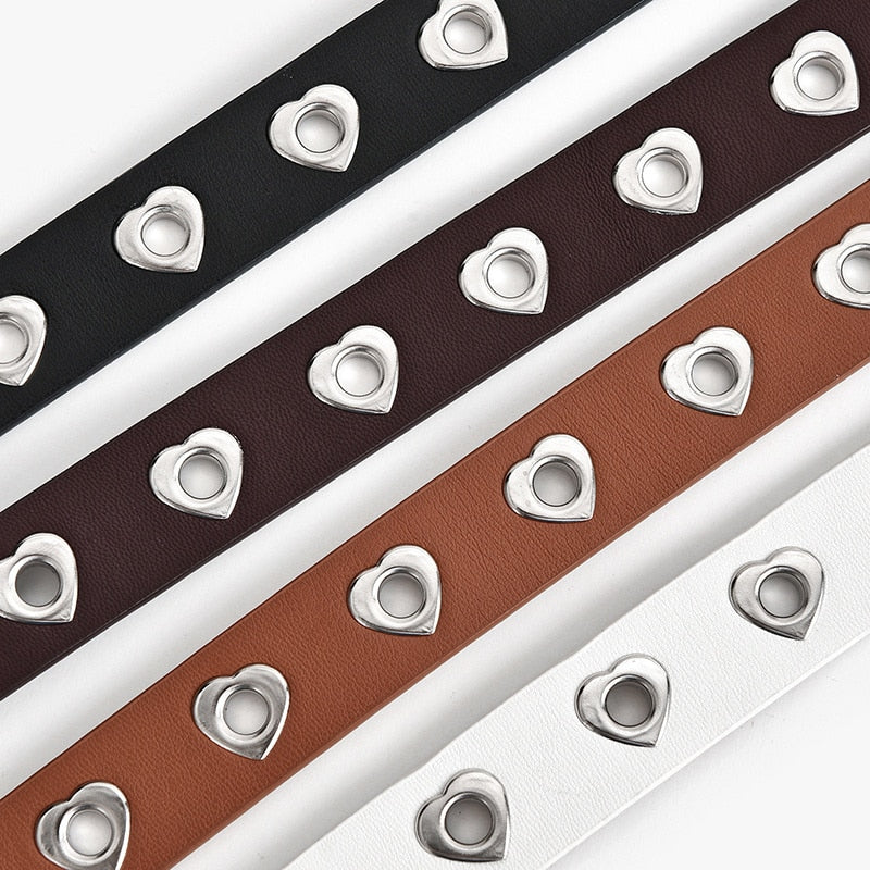 Leather Love Heart Belt