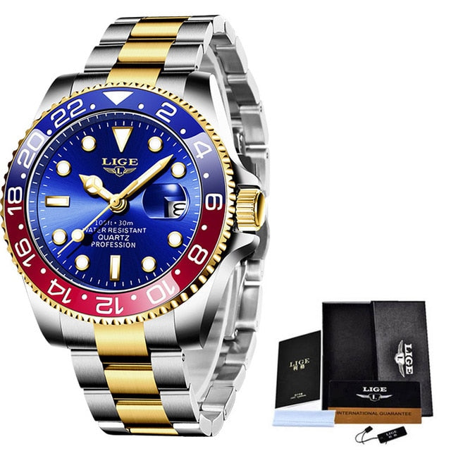 LIGE Luxury Diver's Watch