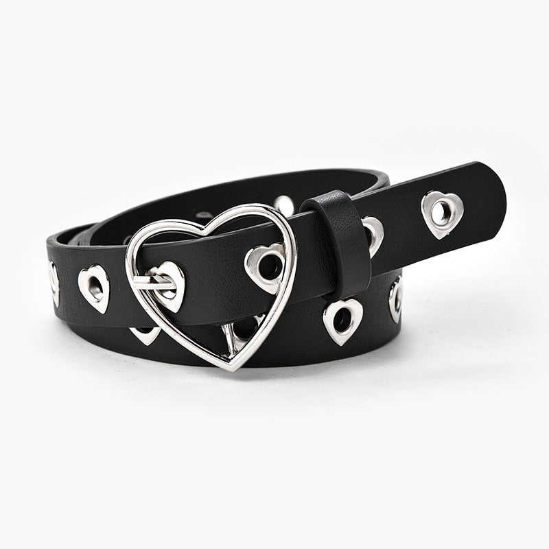 Leather Love Heart Belt