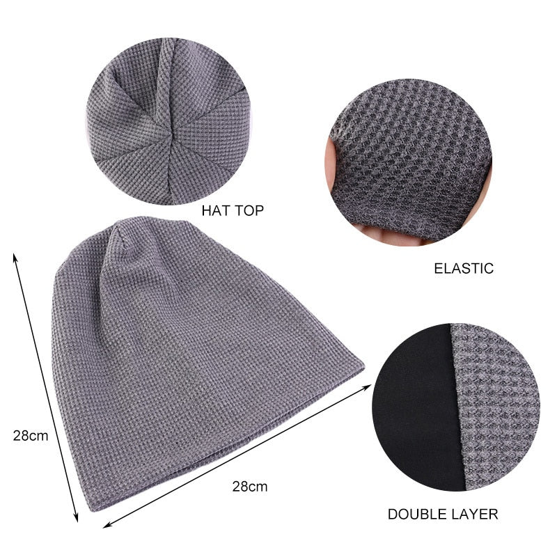 Double Fabric Cotton Beanie