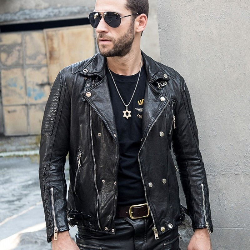 Luxury Slim Genuine Leather Jacket