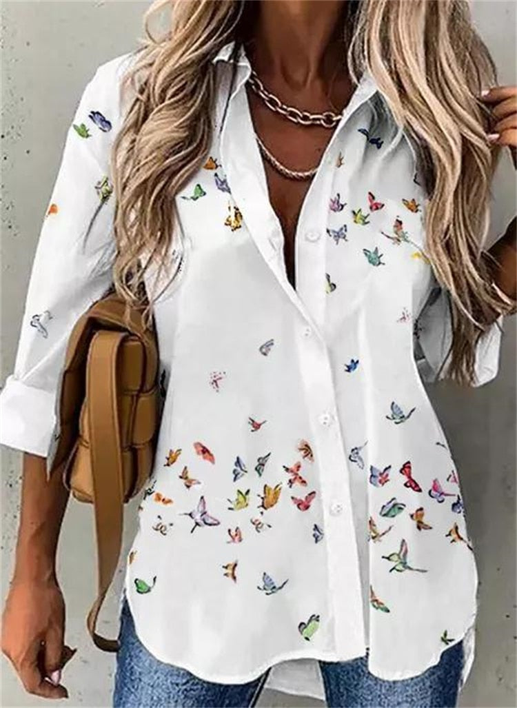 Printed Flower Top