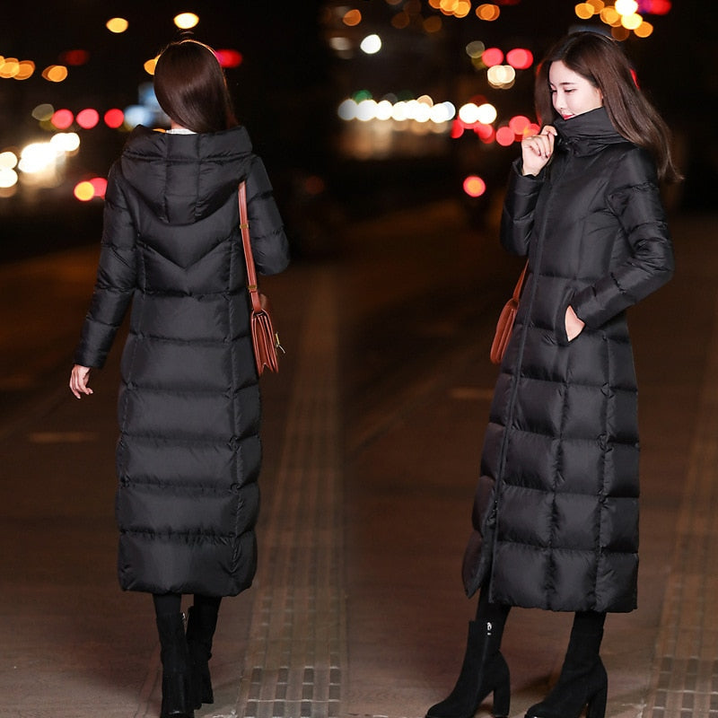 Slim Over-Knee Parka