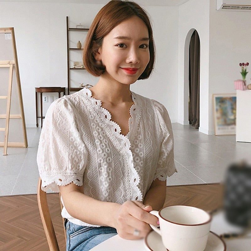 Lacy Hollow Top