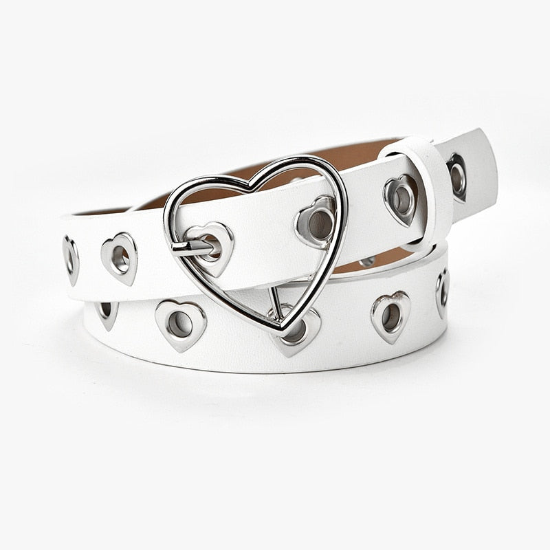 Leather Love Heart Belt