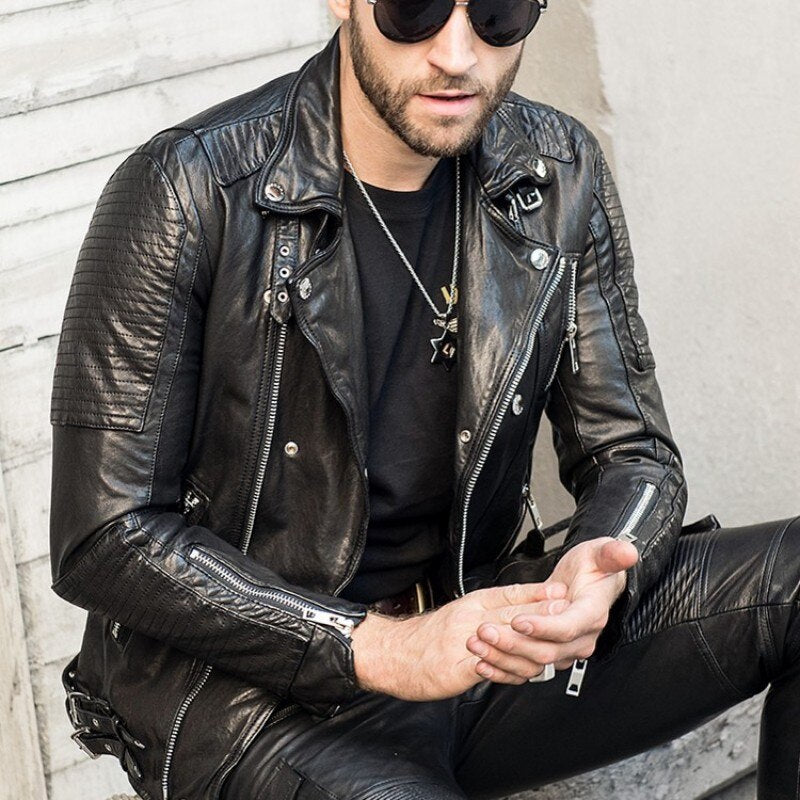 Luxury Slim Genuine Leather Jacket