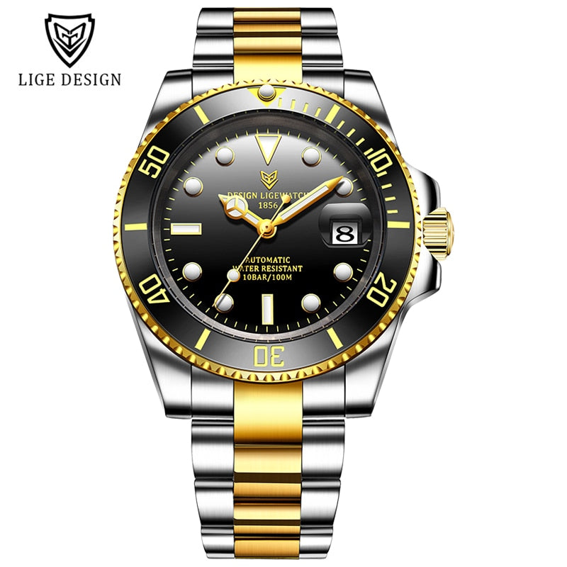 2023 LIGE Stainless Steel Watch