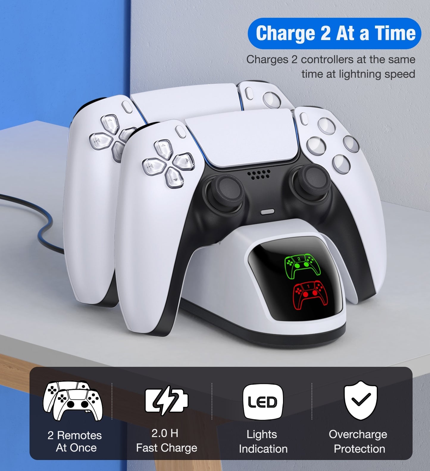 Dual Fast Charger for Playstation 5 & Xbox