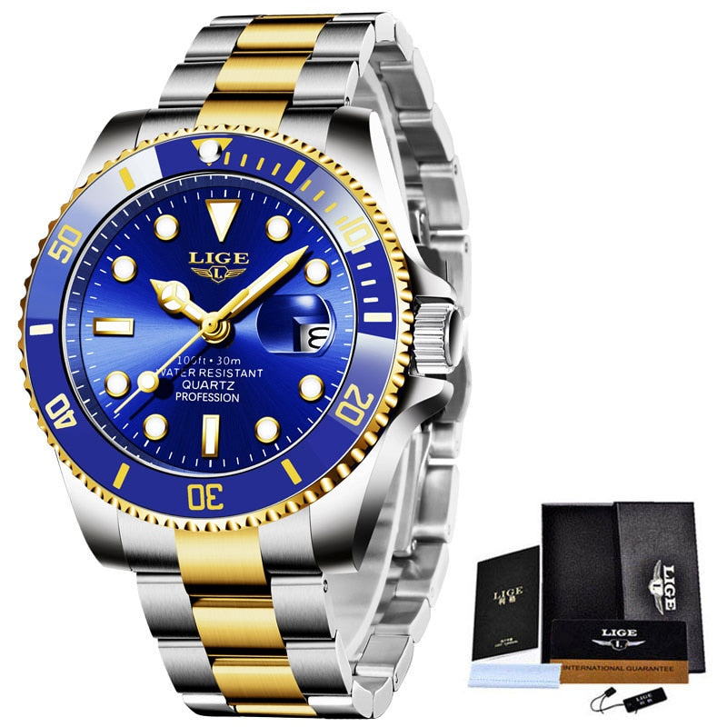 LIGE Luxury Diver's Watch