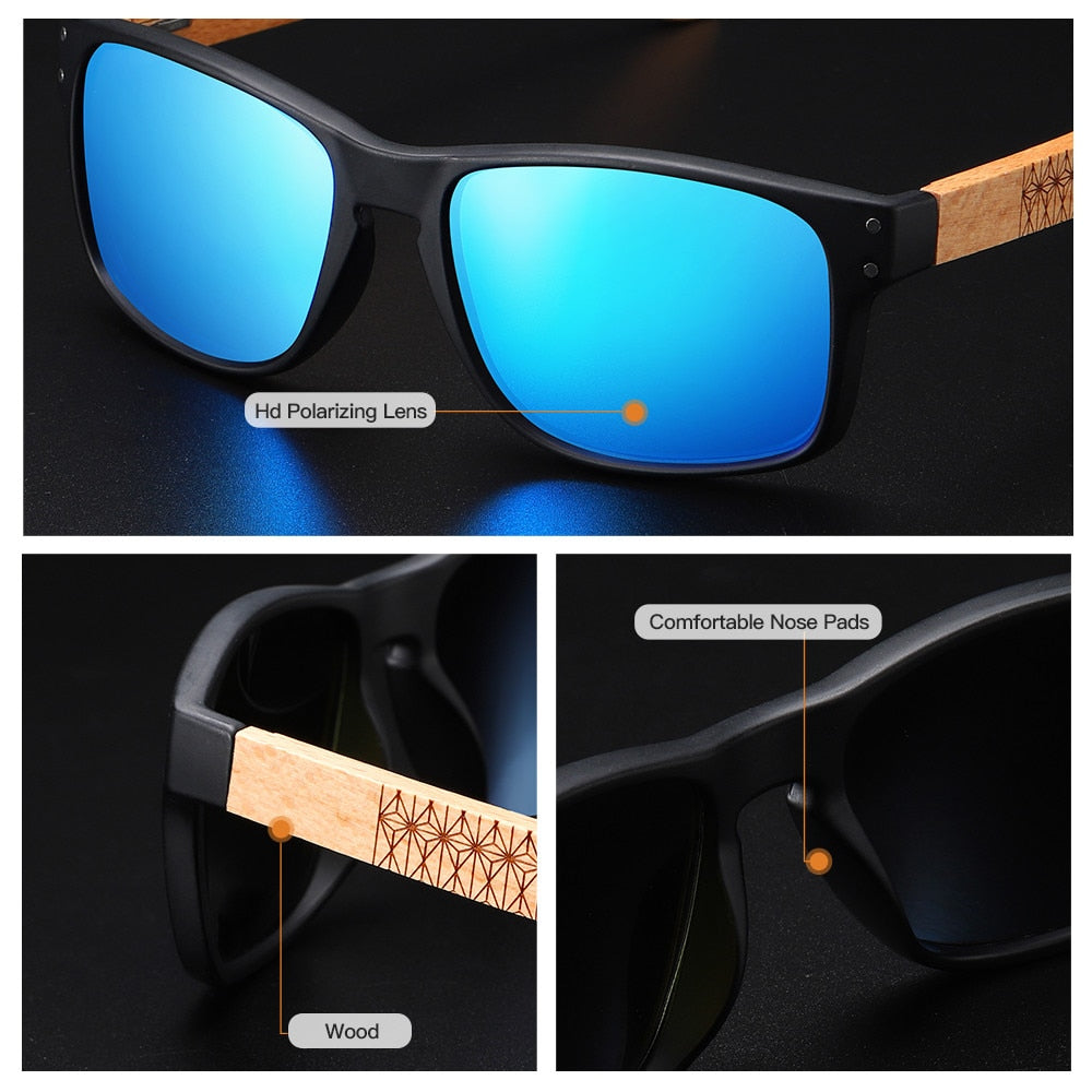 EZREAL Beech Wood Sunglasses