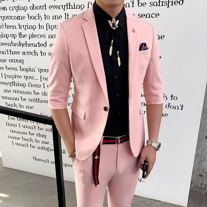 2 Piece Mid-Sleeve Suit