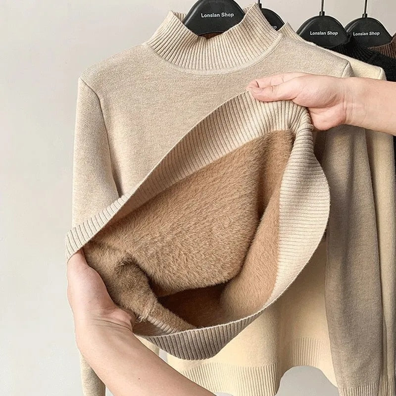 Cable Knit Turtleneck Sweater