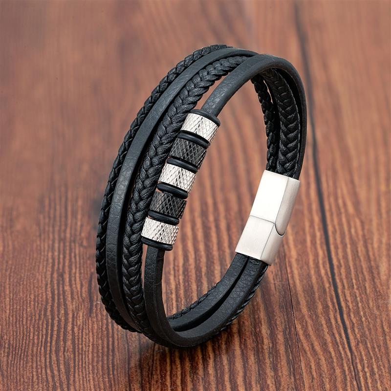 Punk Rock Steel Bead Bracelet