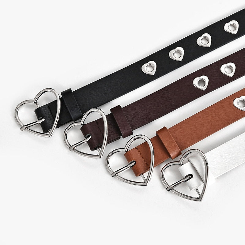 Leather Love Heart Belt