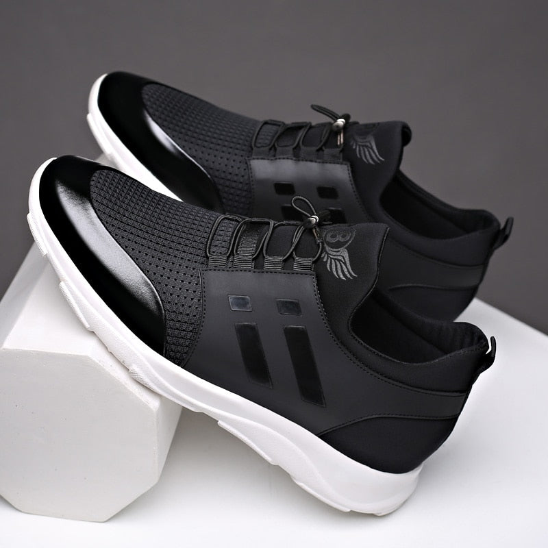SCYUXING Black Leather Shoes