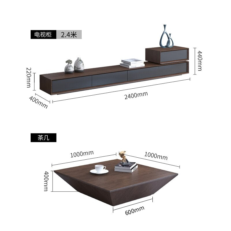 MUEBLE TV Stand & Coffee Table Set