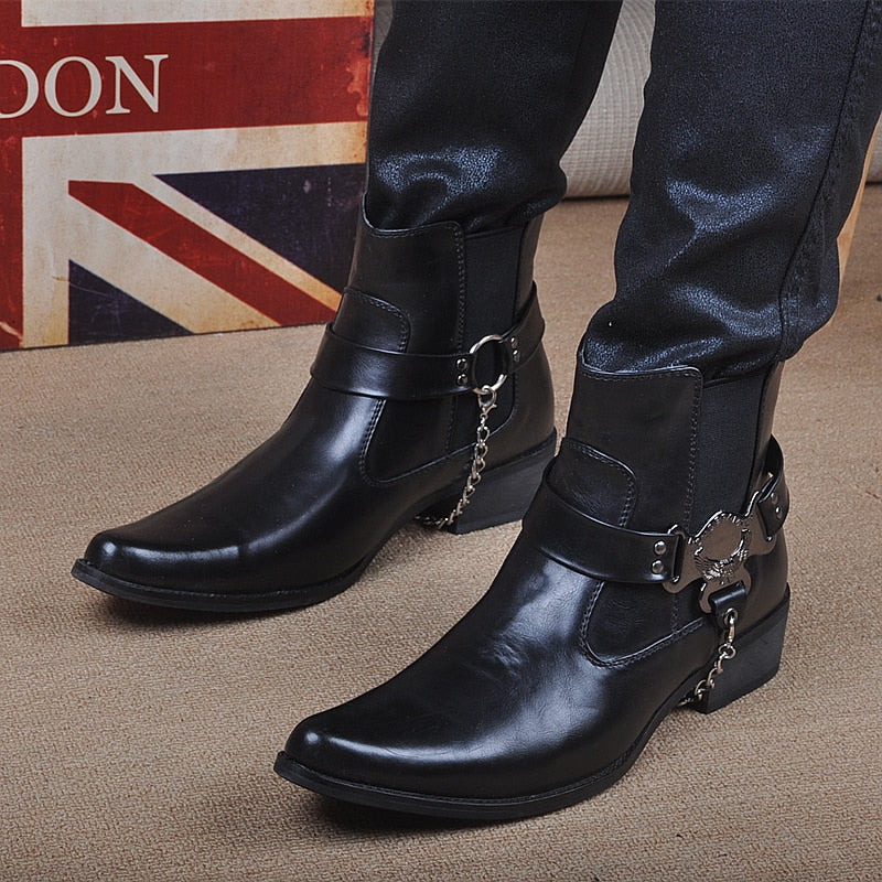Italian Buckle Cowboy Boots