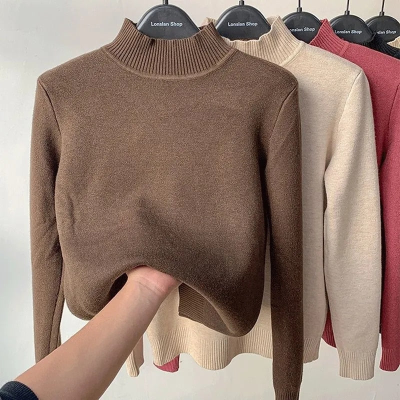 Cable Knit Turtleneck Sweater