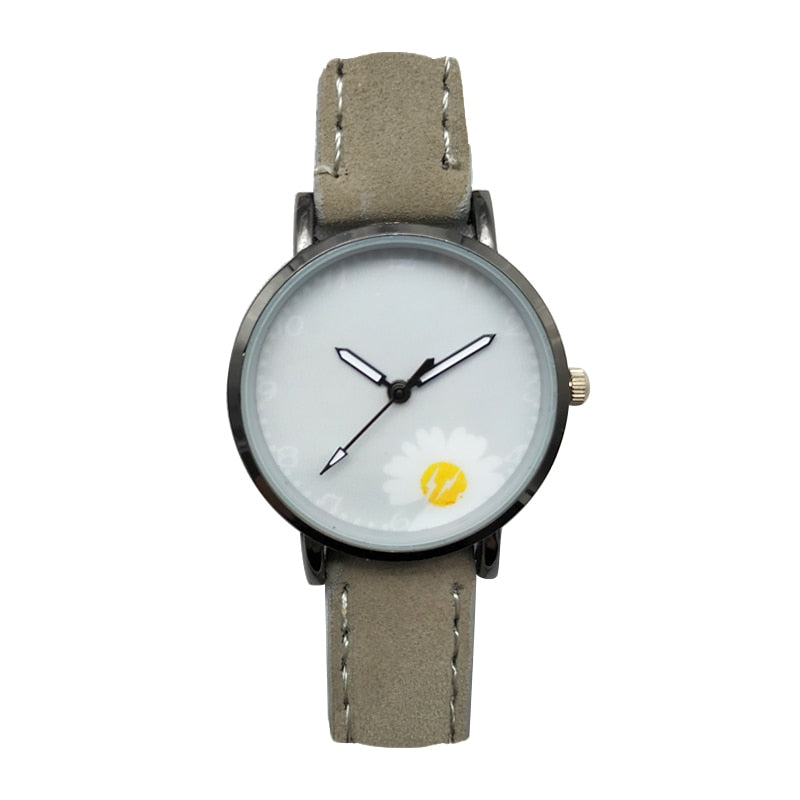 KZD Leather Strap Watch