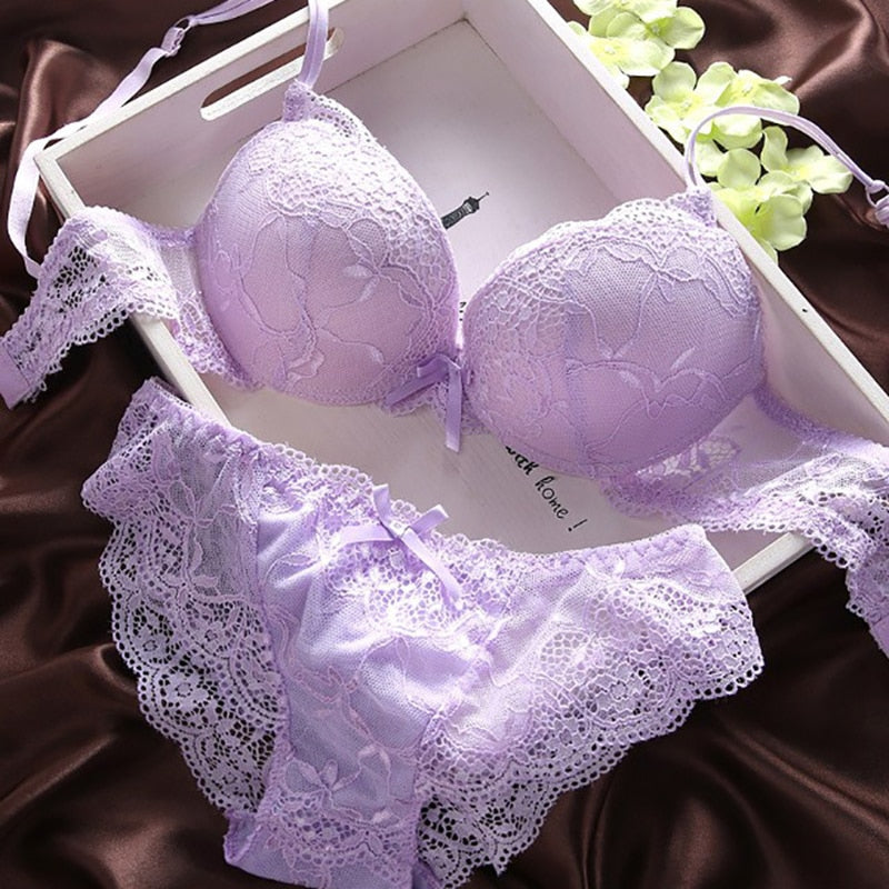 European Lace Bra Set