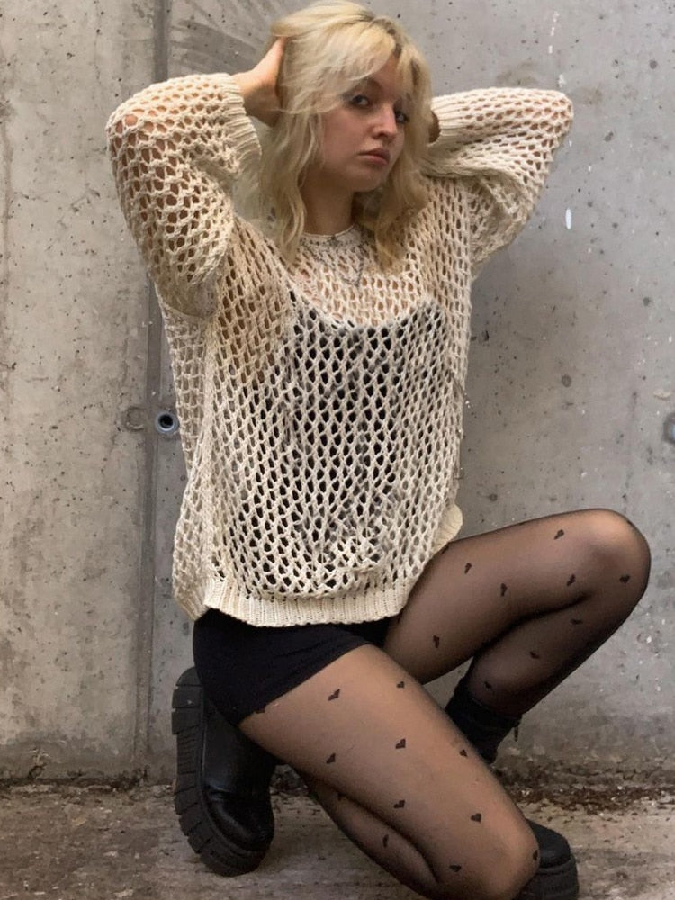 HEYounGIRL Vintage Knitted Sweater