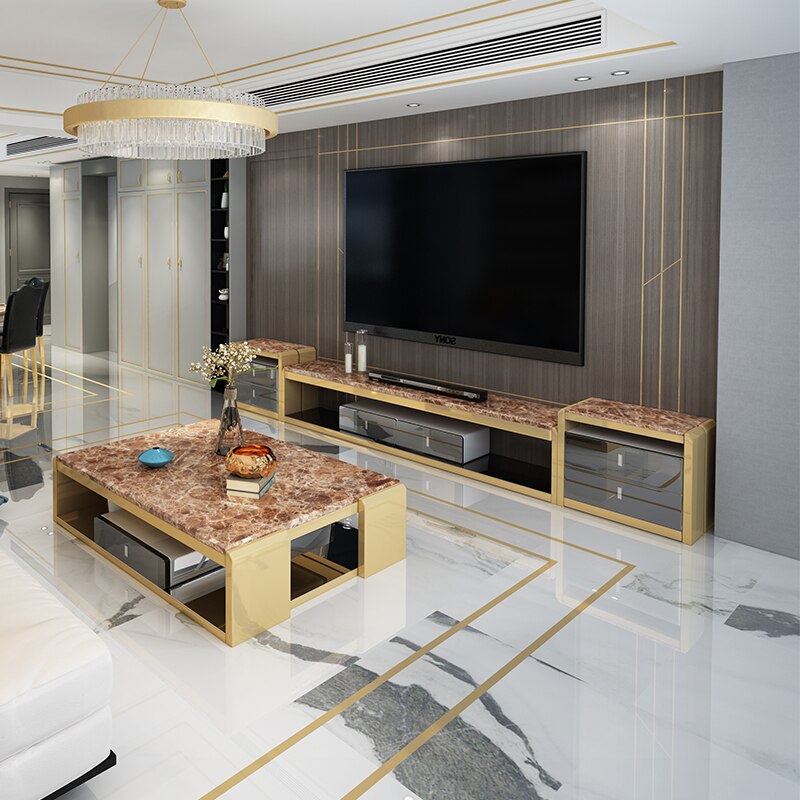 Stainless Steel TV Stand