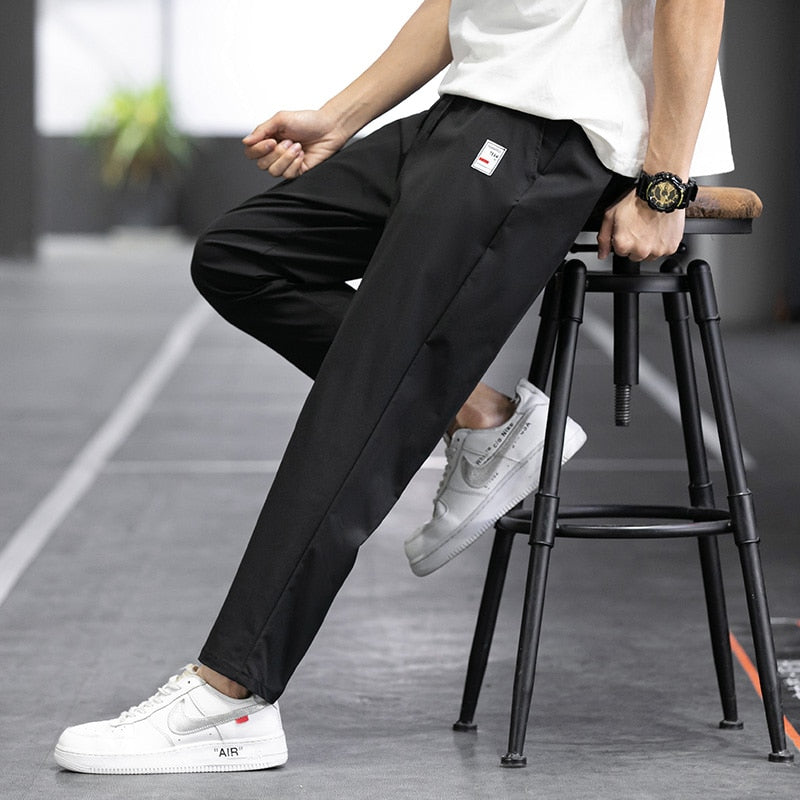 Straight-Cut Ankle Pants